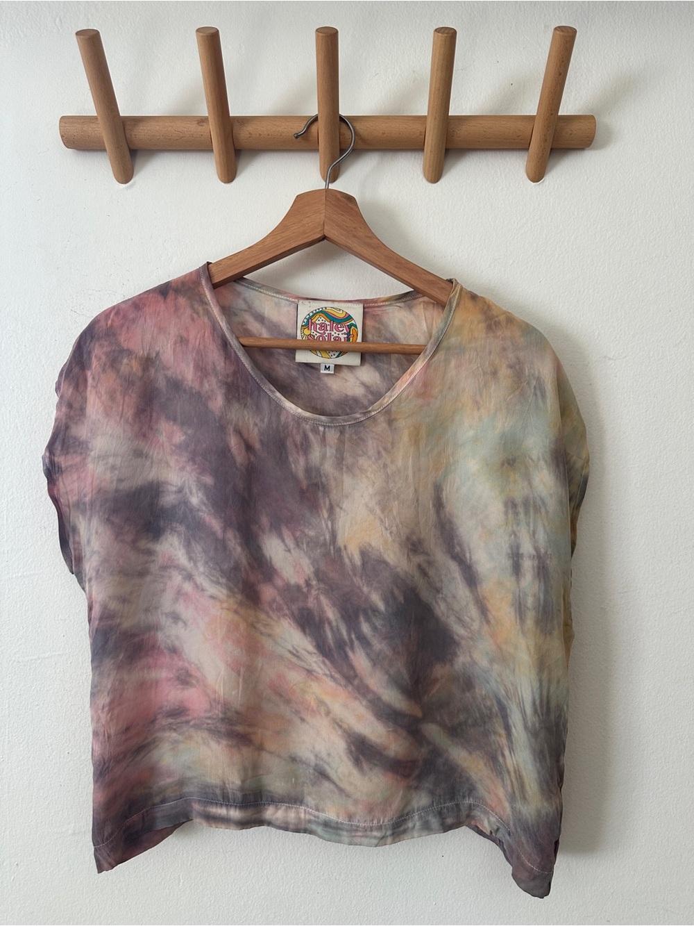 Tie-Dye Crop Tee in Multicolor by Local Brand